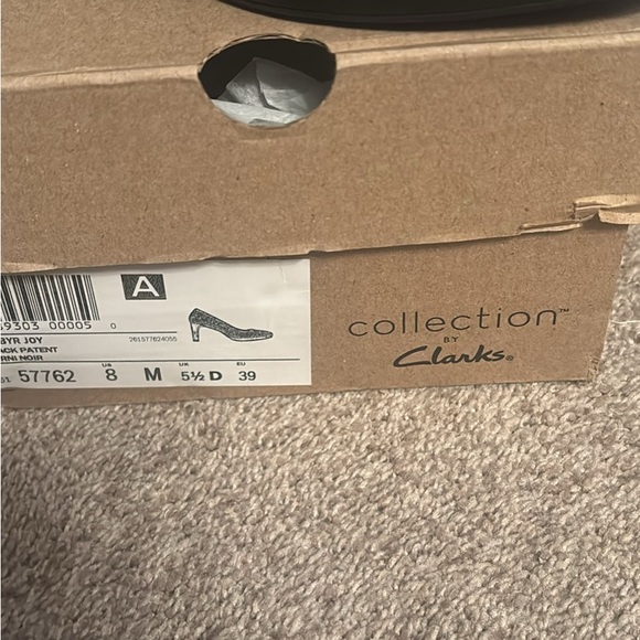 NWT Clark’s collection black patent leather pumps size 8 - Picture 4 of 5